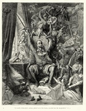 El Ingenioso Hidalgo Don Quijote de La Mancha, según ilustración de Gustave Doré.